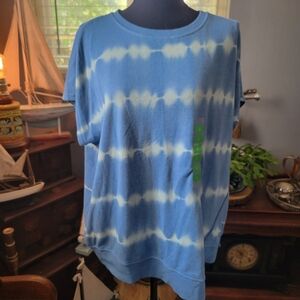 Seven7 Light Blue Garment with Unique Dye